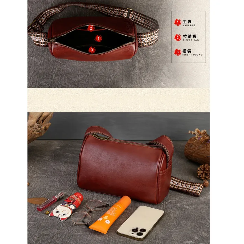 MOTAORA Genuine Leather Women's Shoulder Bag 2025 Trend High-end Casual Pillow Crossbody Bag Luxury Designer Bags For Woman NEW