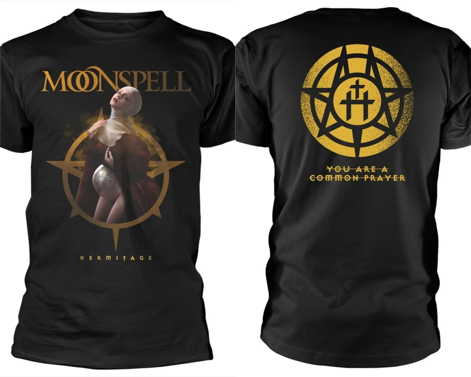 

Футболка Moonspell Hermitage для мужчин и женщин, хлопковые футболки с коротким рукавом, брендовая футболка в стиле ретро, топы с рок-группой, мужская футболка, летняя одежда