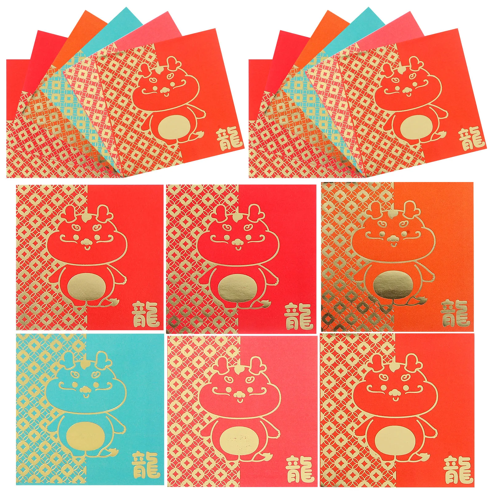

24 Pcs New Year's Red Envelope Envelopes Pockets Spring Festival Packet Bag Lucky Money Chinese Bags Wedding