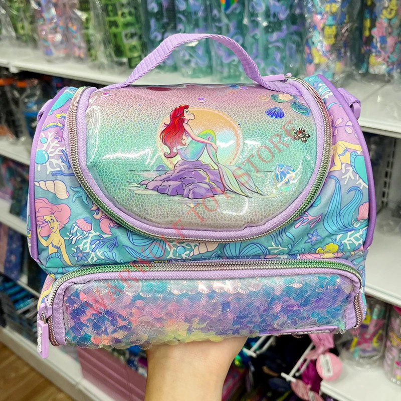 New Genuine Disney Australia Smiggle Mermaid School Bag Stationery Student Pen Case Lunch Bag Backpack Gift