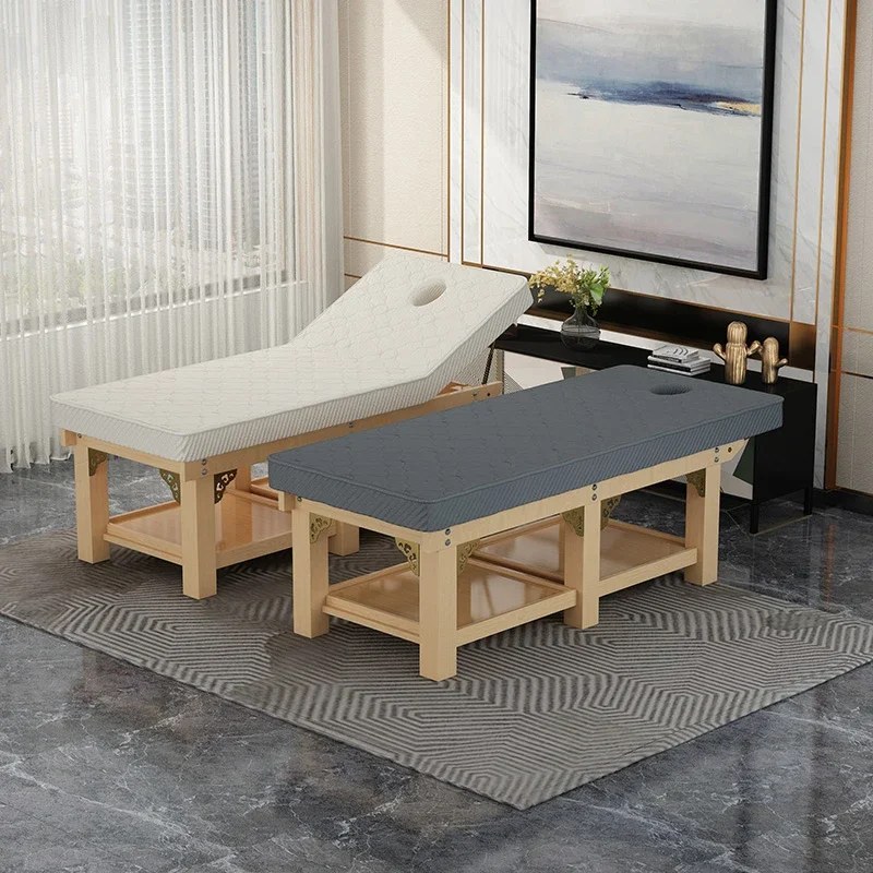 

Nordic Solid Wood Massage Tables Adjustable Beauty Salon Massage Tables Ear Picking and Moxibustion Furniture Massagebett HBMT