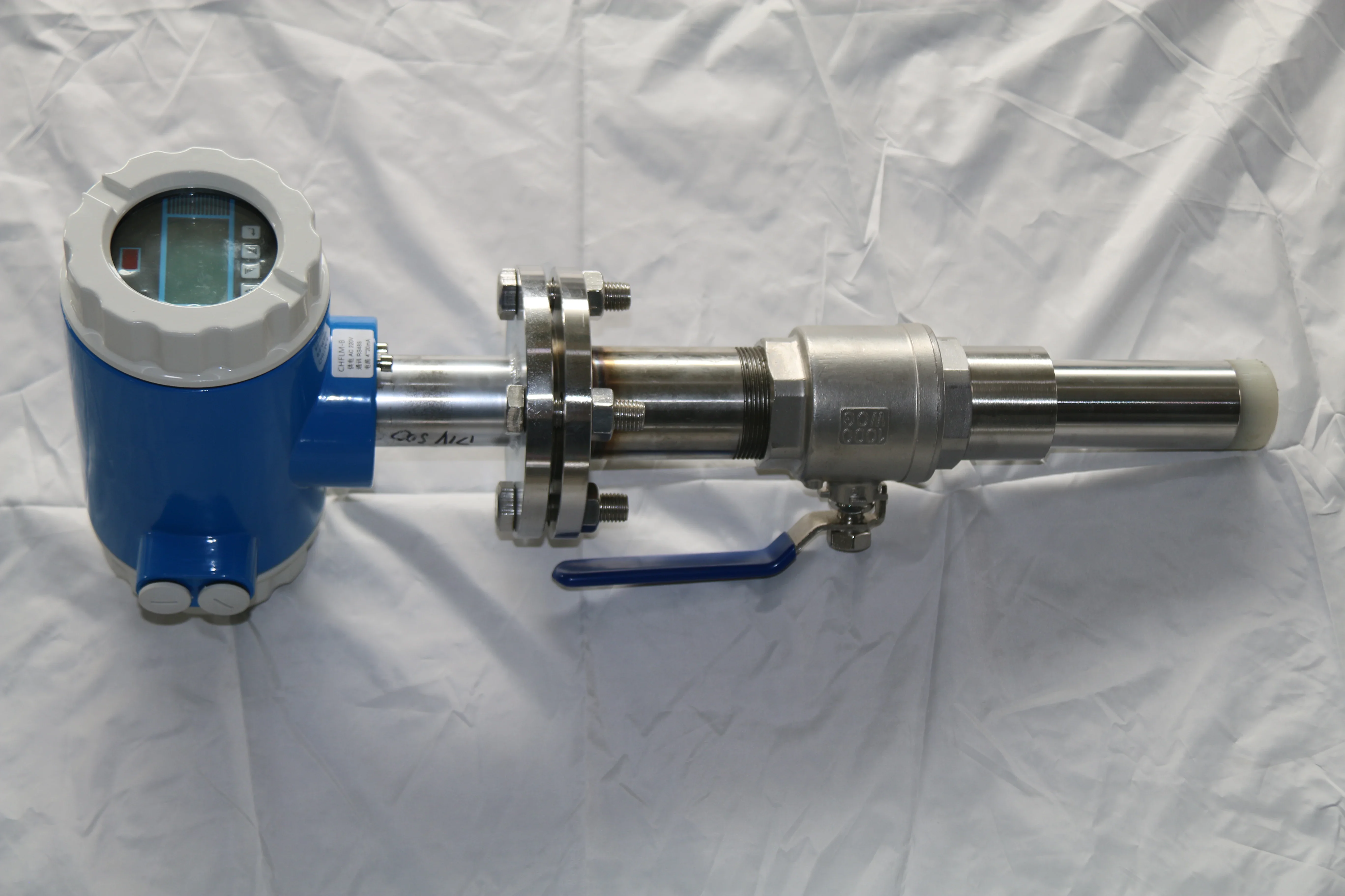 Medidor de flujo electromagnético de inserción de tubería variable