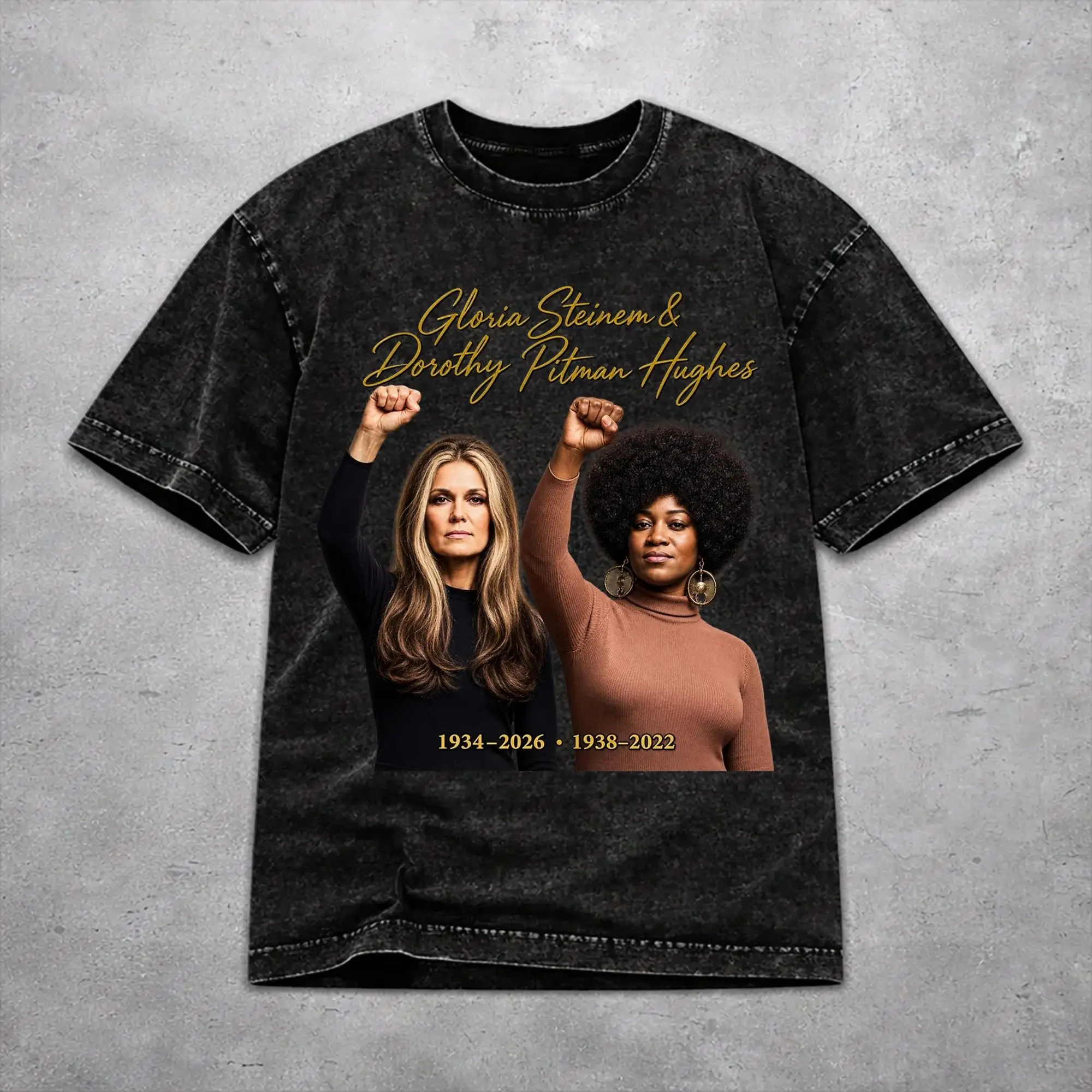 Fashion Men Women RIP Gloria Steinem  Tee Shirt Cotton Washed  T Shirts Clothes