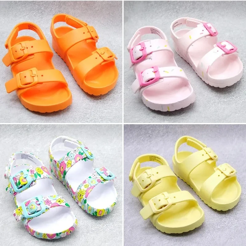 Sandals For Girls Summer Children Kids Girl Boy Outdoor Beach Soft EVA Clog Sandals Slippers Shoes Sandalias Kids Shoes Solid