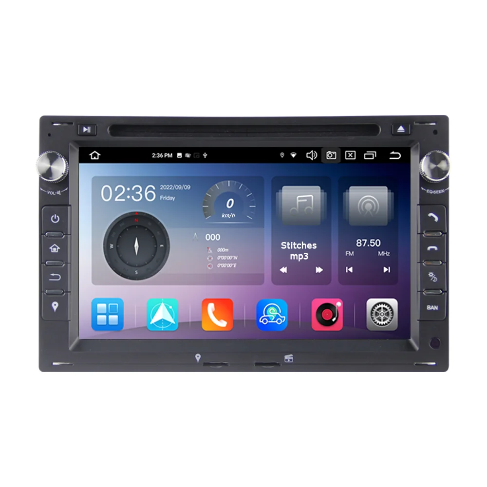 Eunavi 2 Din Android 12 Radio DVD Player For VW Volkswagen Passat B5 MK4 MK5 Golf Jetta Bora Polo Transport T5 GPS Multimedia