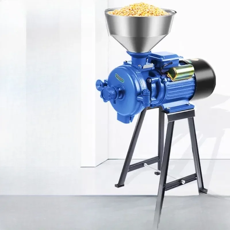 

corn grinder household 220V milling dry and wet dual-purpose small commercial whole grain ultra-fine feed milling machine