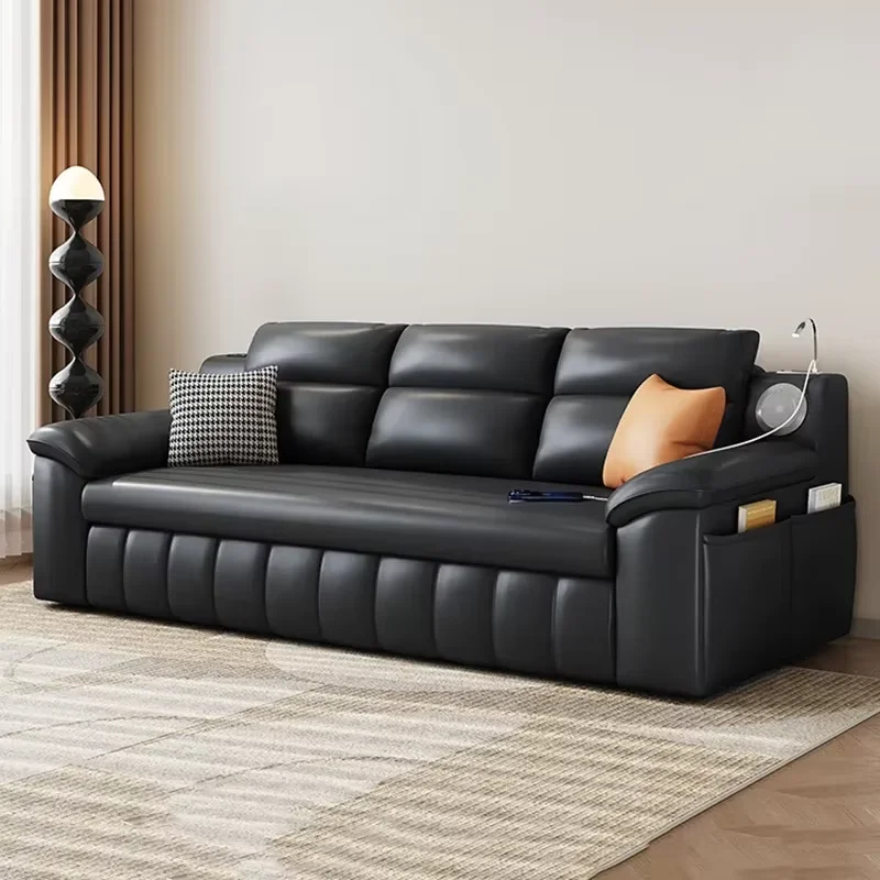 Europe Fancy Couches Foldable Storage USB Designer Bluetooth Speaker Sofa Bed Puffs Modern Divano Moderno Home Furniture