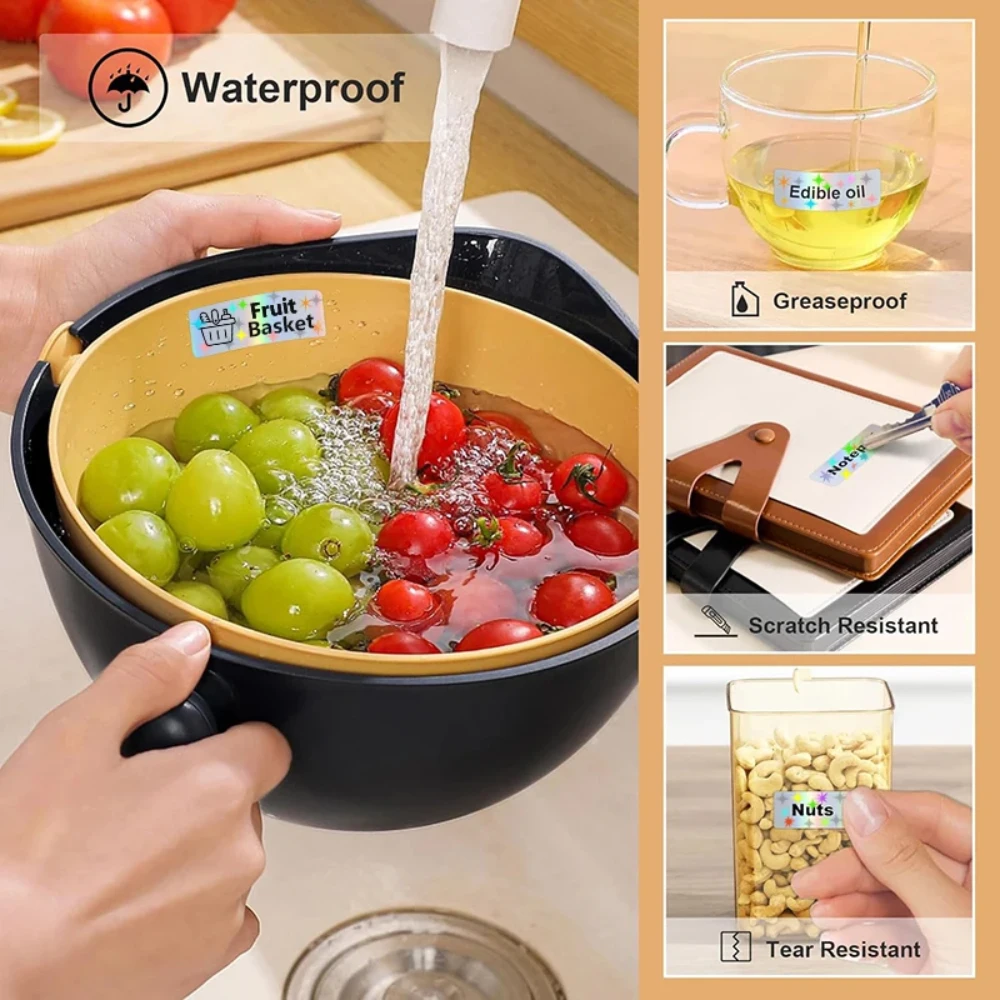 P15 Etichettatrice Nastro portatile autoadesivo 12 * 40mm Etichetta adesiva Set da 2 rotoli per stampante di etichette D30 Marklife P15 P12 P11 DELI Q2