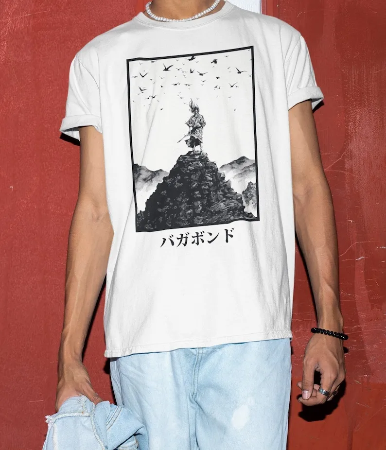 Unisex Vagabond Manga T-Shirt, Sasaki Kojiro Anime Shirt