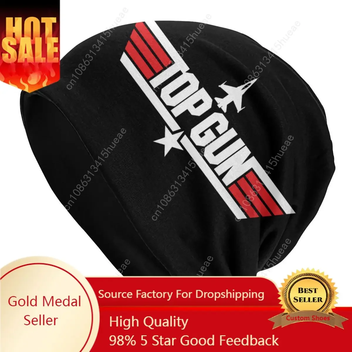 

Maverick Film Top Gun Winter Warm Bonnet Femme Slouchy Beanie Hat Fashion Ski Skullies Beanies Caps for Men Women