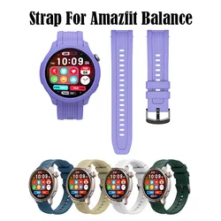Watch Strap For Huami Amazfit Balance High Quality Silicone Watchband Replacement Adjustable Wristband Sport Band Correa