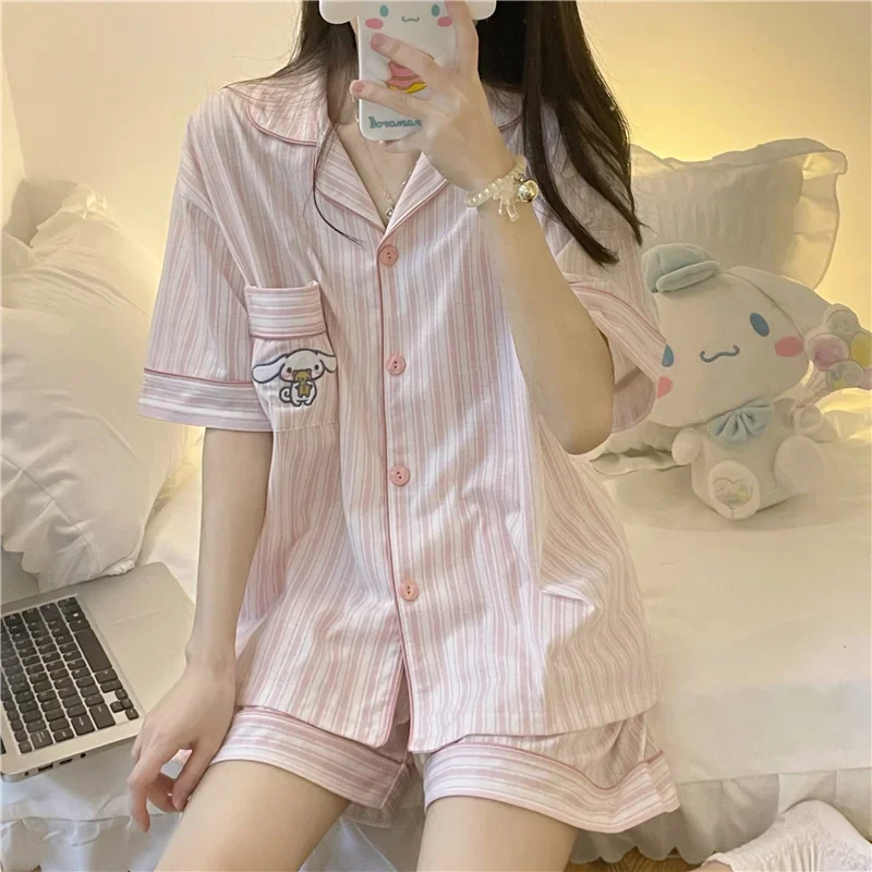 

Sweet girl wind jade cinnamon dog pajamas cartoon cute Sanrio loungewear casual and comfortable can be worn outside pajamas
