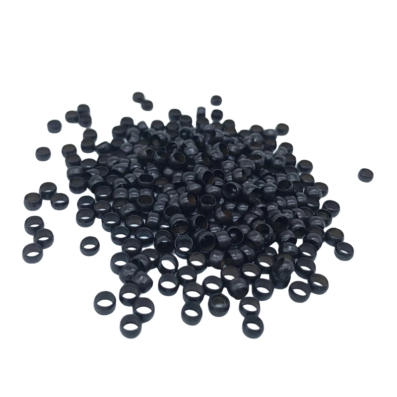 1000pcs Copper Nano Beads for Hair Extensions, Micro Link Rings