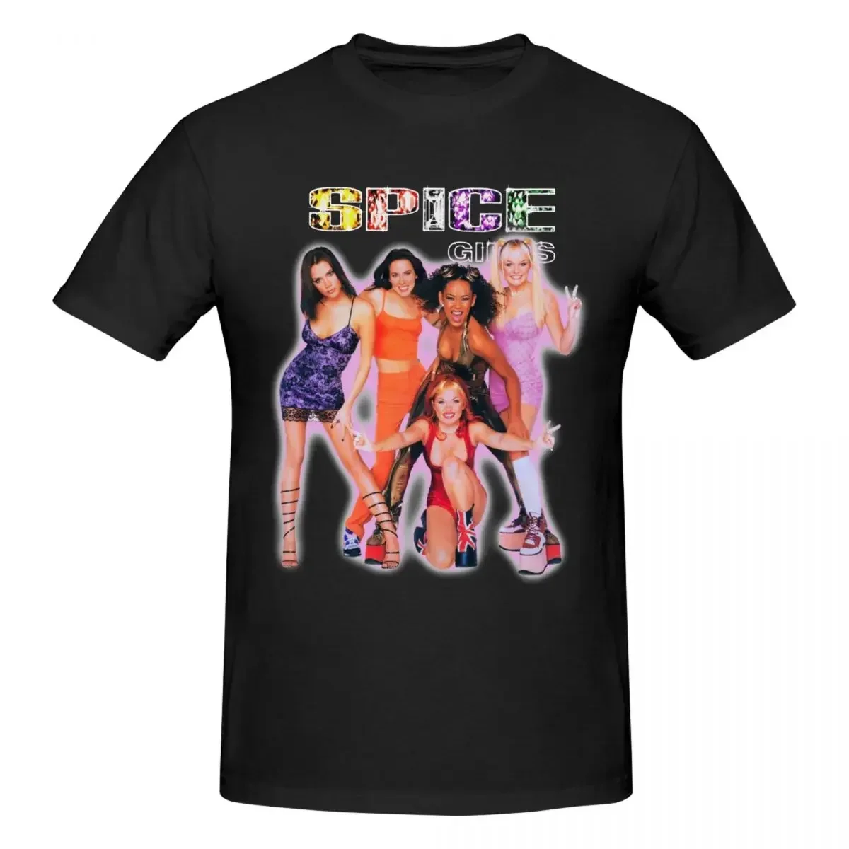 2026 Unisex 90s Retro Pop Band Portrait Cotton T Shirt Vintage Music Group Short Sleeve Casual Tee for Men Women Y2k Top