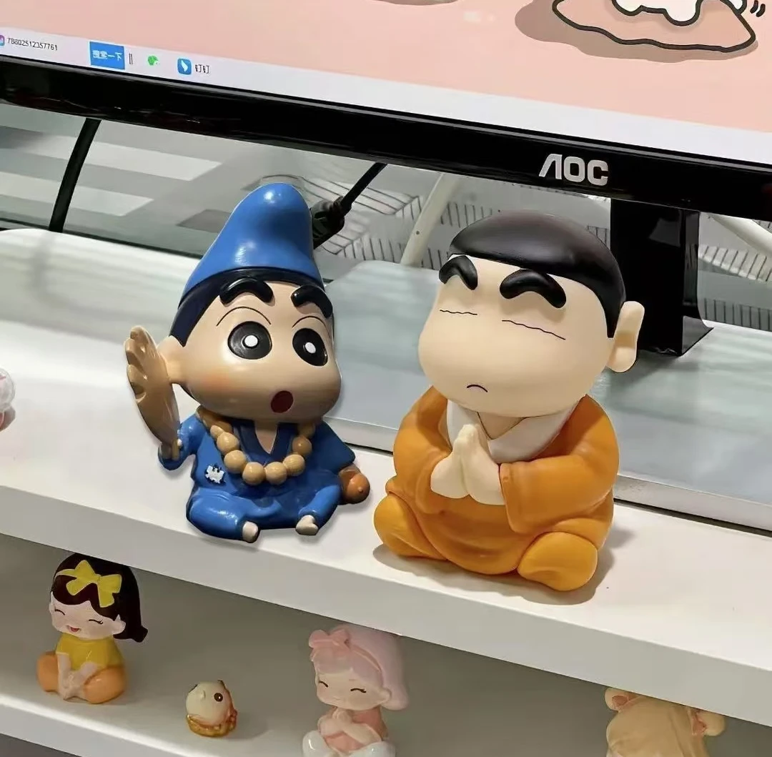 Crayon Shin Chan Cos Buddha Good Luck Compassion Actionfigur Lustige Kawaii-Puppe Hochwertiges PVC-Modell Sammlerspielzeug – Detail 7