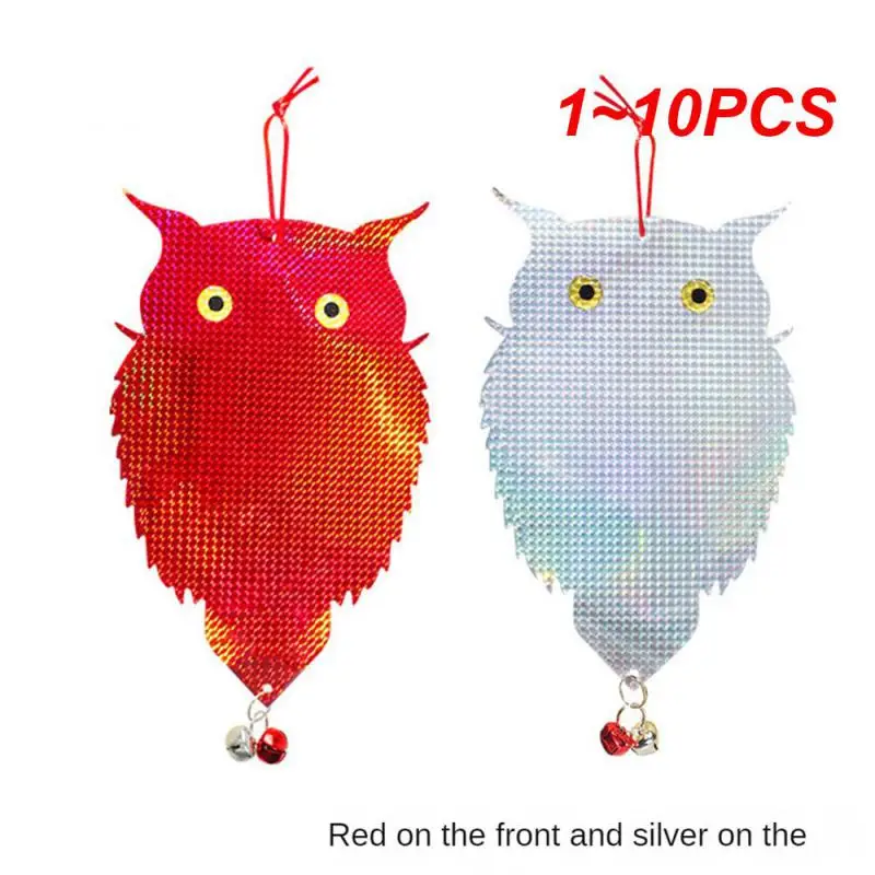 

1~10PCS Bird Repellent Scare Bird Agricultural Orchard Double-sided Laser Reflective New Owl Shape Garden Bird Repellent