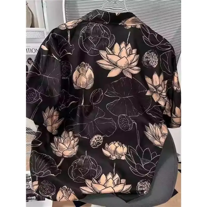 

Мужская рубашка большого размера 300 Pou ort Sve Color Blo, летняя, новая, в гонконгском стиле, ретро, повседневная, высококачественная, топ-модель