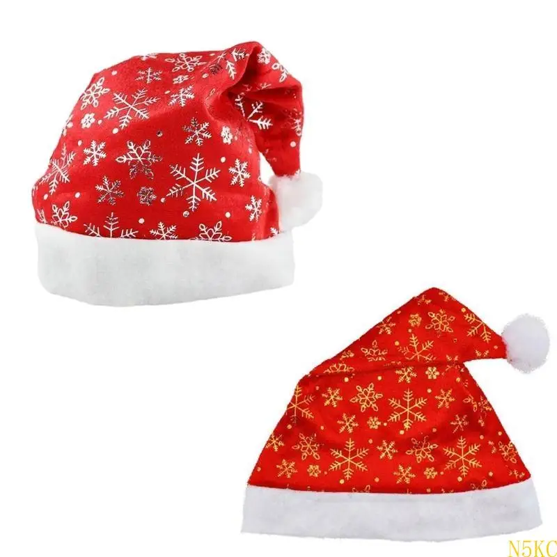 N5KC Рождественская шляпа Santa Hat Unisex Sequint