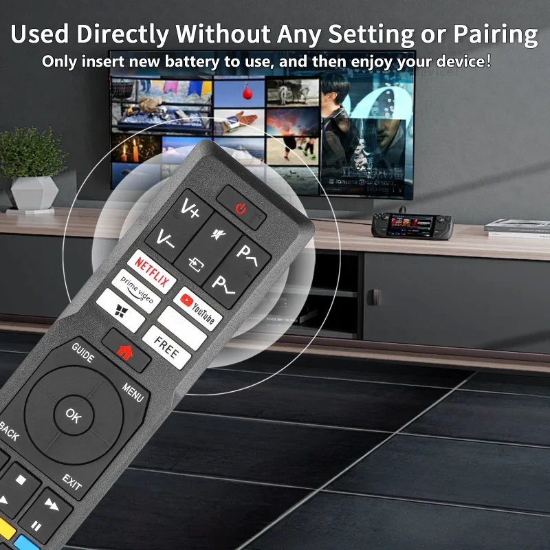 Remote Control Compatible with JVC RM-C3266 Remote Vestal Hitachi TV Remote Control