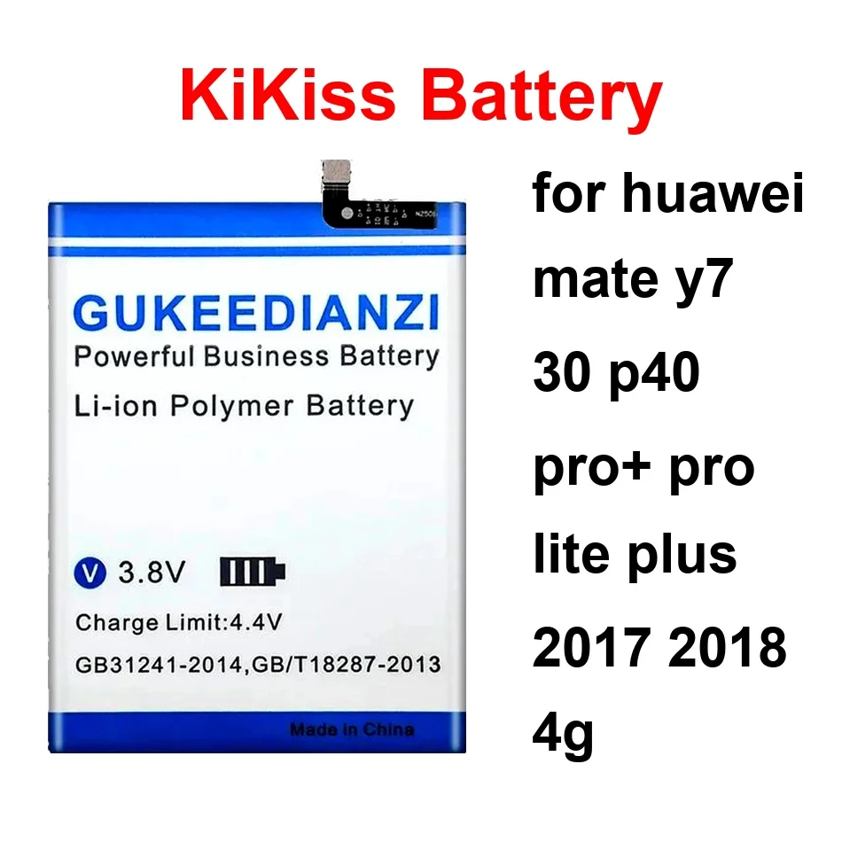 

4800-5600Mah Battery HB596074EEW HB396689ECW / HB406689ECW HB486586ECW For Huawei Mate Y7 30 P40 Pro+ Pro Lite Plus 2017 2018 4G