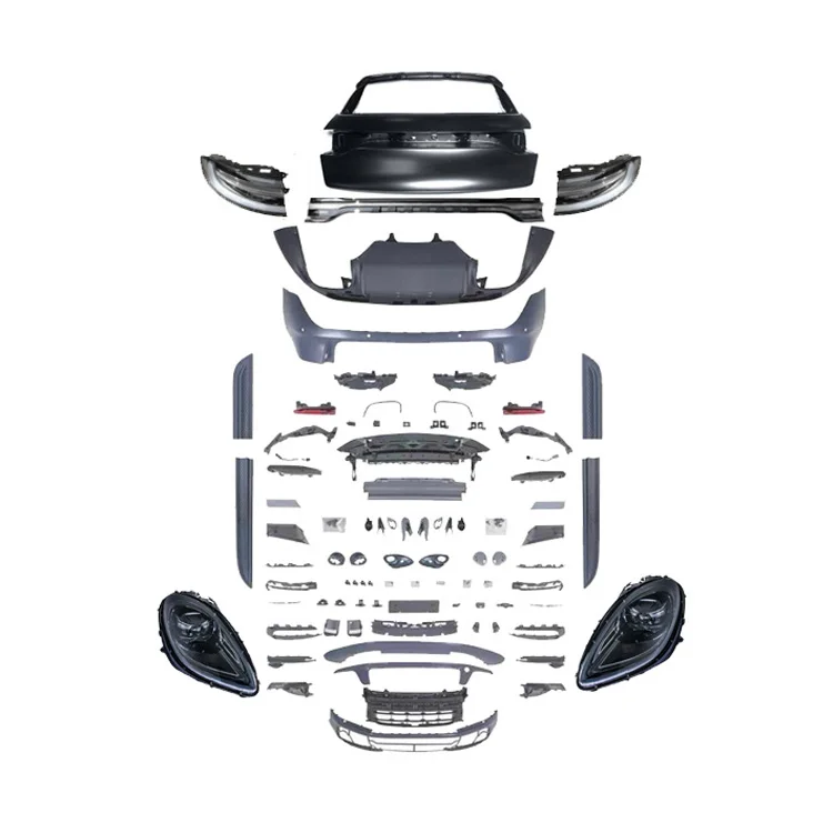 Macan 95B 95B.1 95B.2 Upgrade 95B.3 Style Grille Trunk Lid LED Headlights Bumpers Body Kit Front Plug and Play for 2014-2023