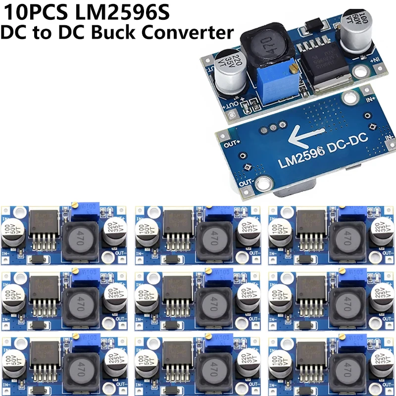 Image of XCW LM2596 DC zu DC Buck Converter 3,0-40 V zu 1,5-35 V Netzteil Step Down Modul-1/5/10PCS
