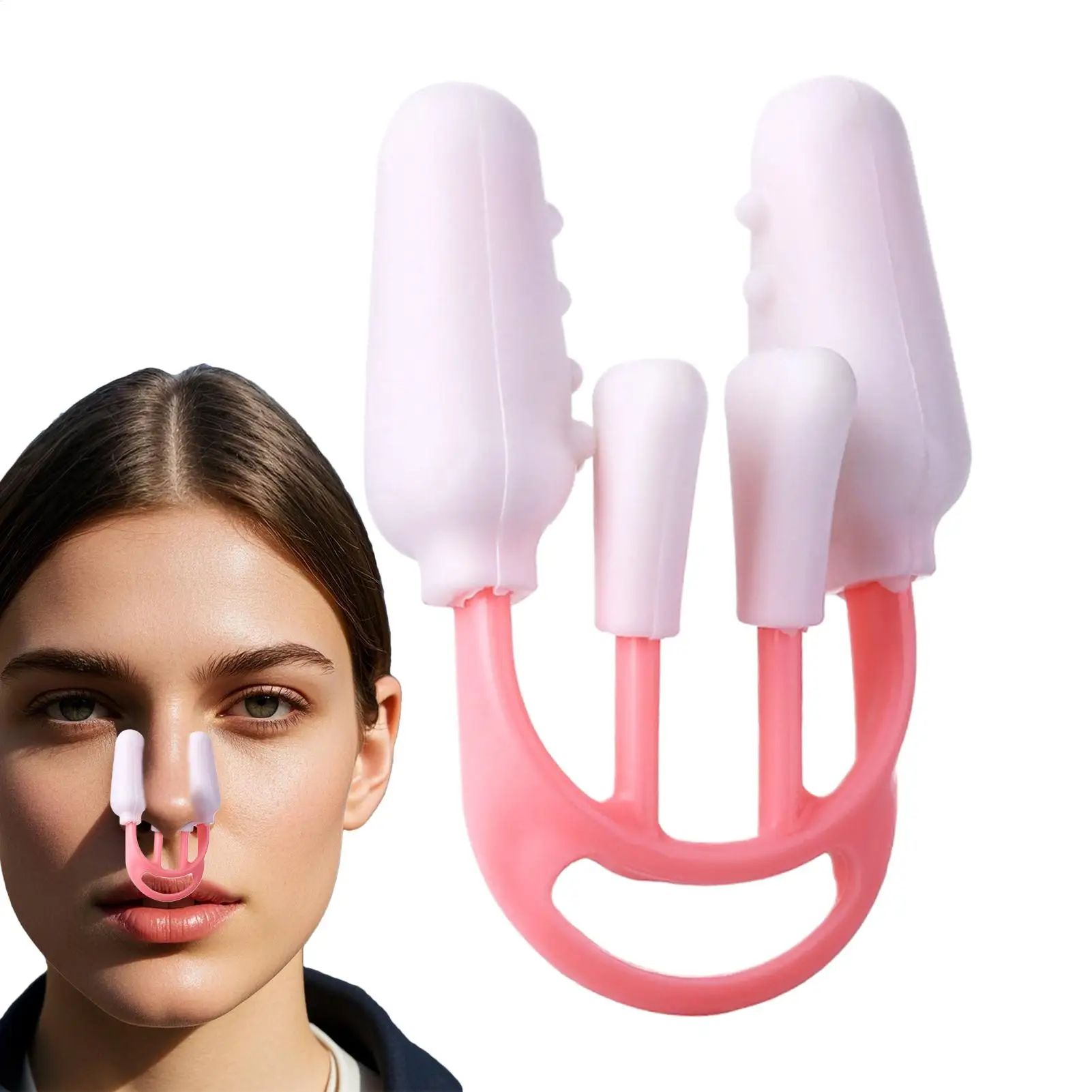 Nose Aligner Nose Up Lifting Shaping Invisible Nose Warping Nose Beautifying Device Nasal Pad Reduce Nasal Wing Nasal Corrector