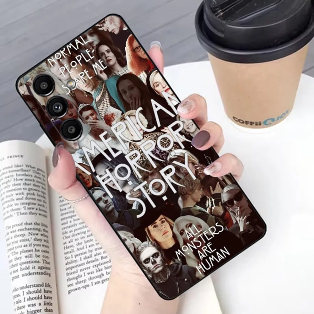 A-AHS-S A-American H-Horror S-Story Phone Case For Samsung S 25,24,21,22,23,30,20,Ultra,Plus,Fe,Lite,Note,10,9,5G Black Soft