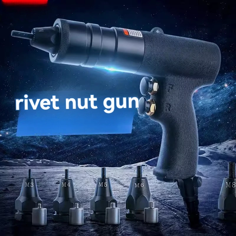 GE-801 M4 M5 Pneumatic Rivet Nut Gun Rivet Gun Cap Gun Fully Automatic Cap Nut Grabbing Rivet Nut Tool