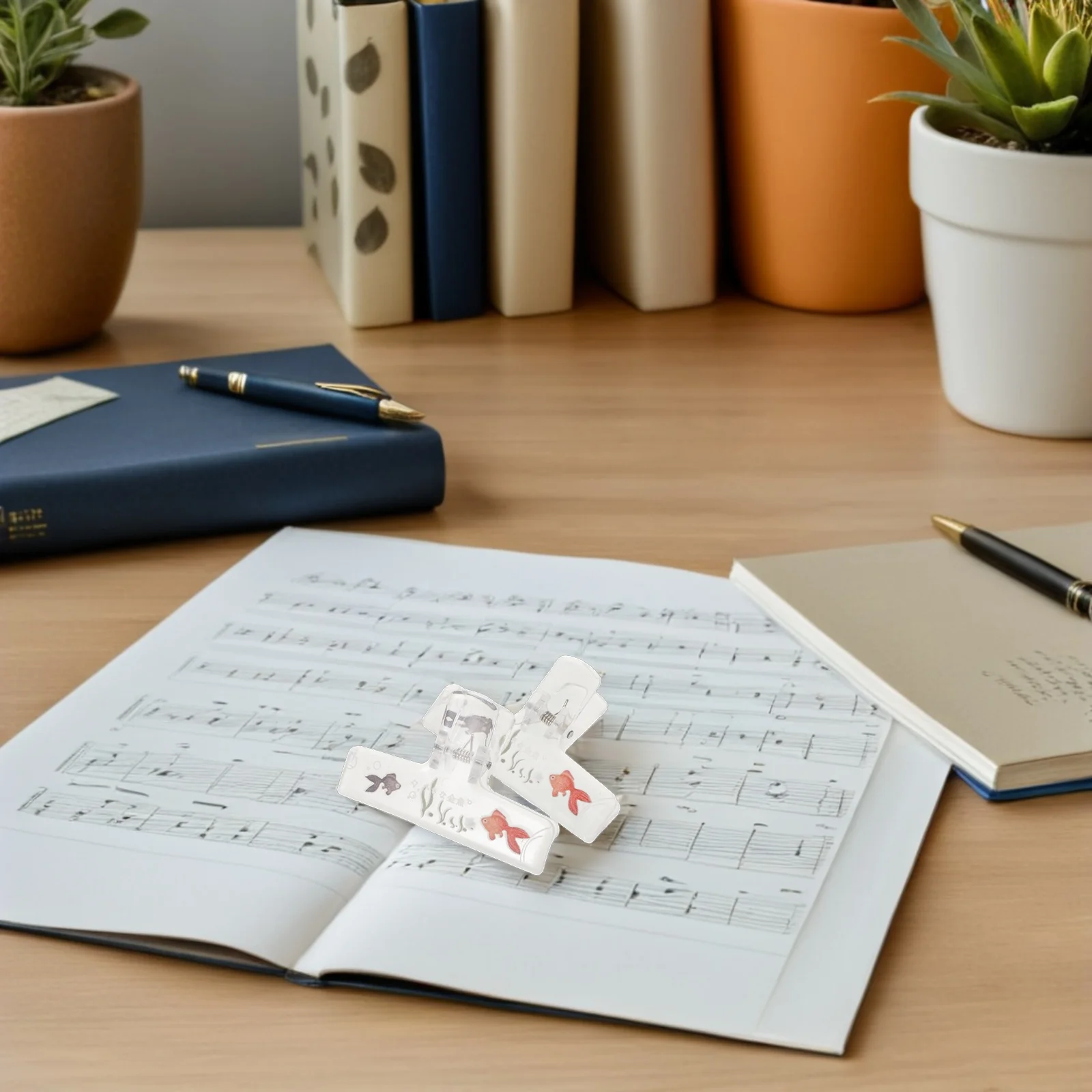 

2Pcs Piano Music Sheet Clip Clear Acrylic Page Holder Non-Slip Design for Sheet Music Fixing Ideal for Home Outdoor Playing