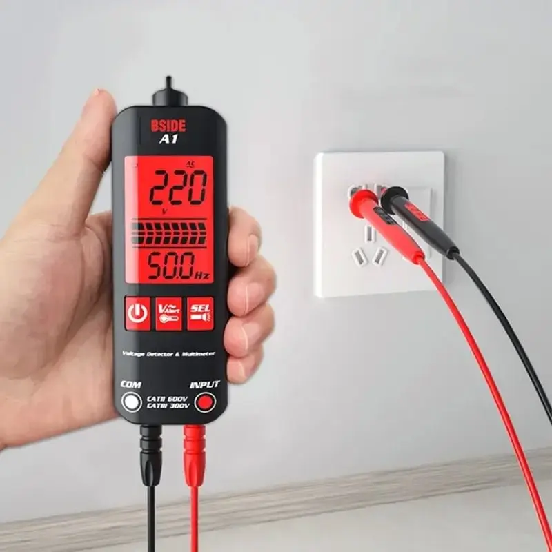 A1 Fully Automatic Anti-Burn Intelligent Digital Multimeter Digital LCD Backlight Multimetro Voltage Ohm NCV Hz Live Wire Test