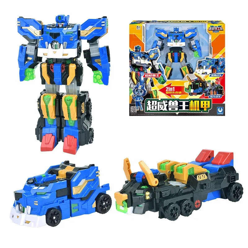 2 IN 1 Mini Force V Rangers Transforming Car to Robot Toys Action Figures Mini Force X Deformation Dinosaur Car Toy