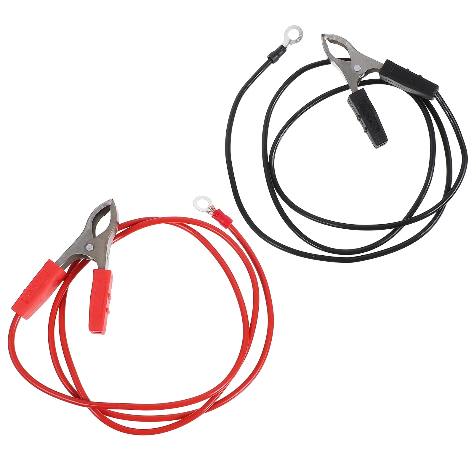 

2pcs Solar Fence Jumper Cable Clamps With Wire Rubber Copper Material Heavy Duty Car Starter Emergency Portable