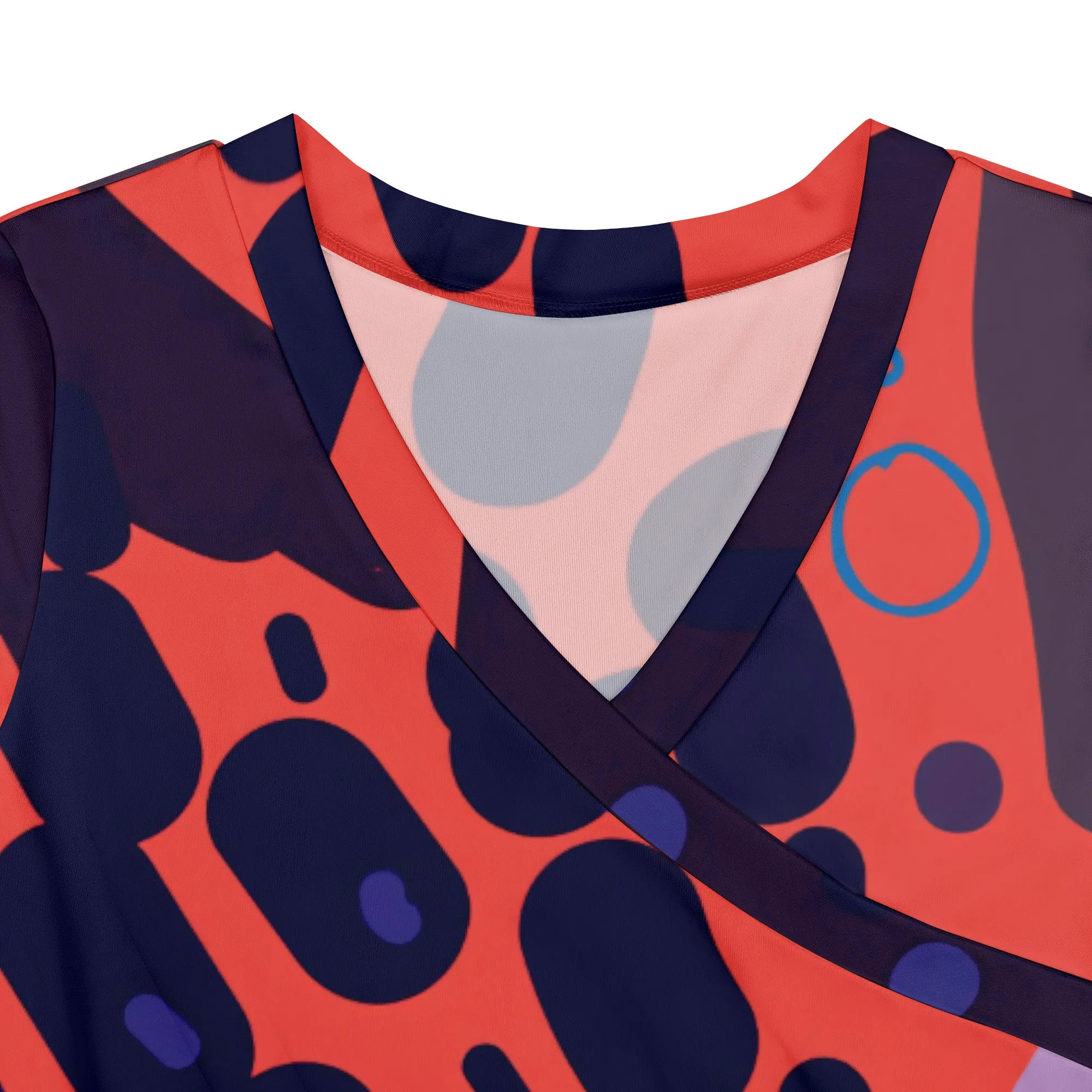 Abito lungo lungo casual a maniche corte estivo da donna Moda Boho stampato Abito da festa sexy diviso con tasche