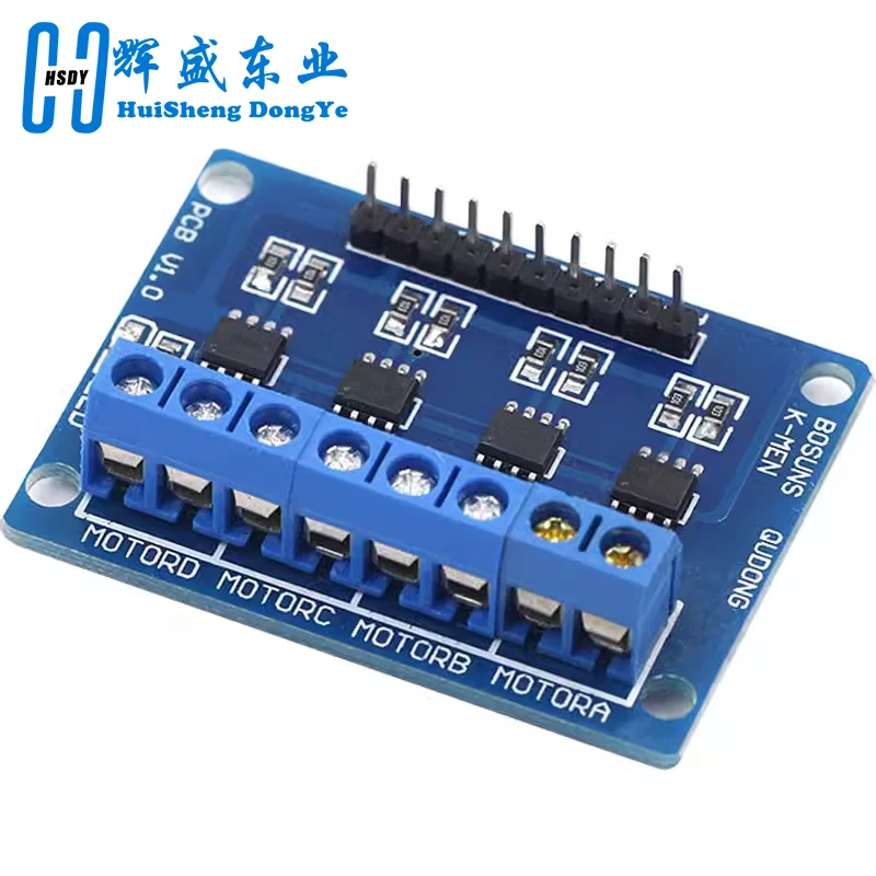 4CH 4 canali HG7881 Chip H-bridge DC 2.5-12V Modulo driver motore passo-passo Controller Scheda PCB 4 vie 2 fasi per Arduino