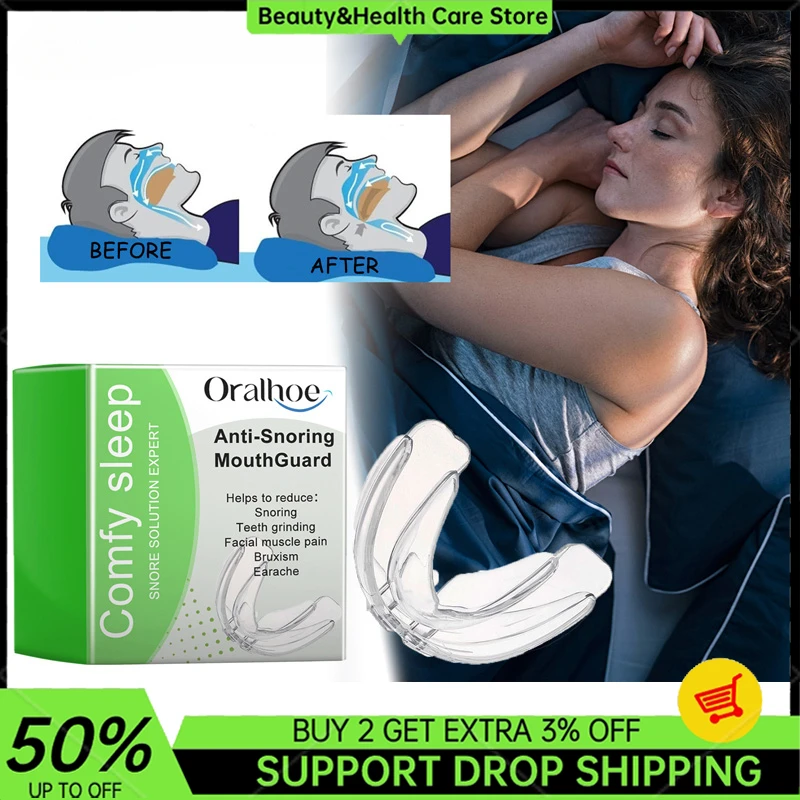 Anti-snoring Mouth Guard Prevent Snoring Improve Sleeping Teeth Bruxism Sleep Aid Anti-Snore Device Dental Health Care Tool