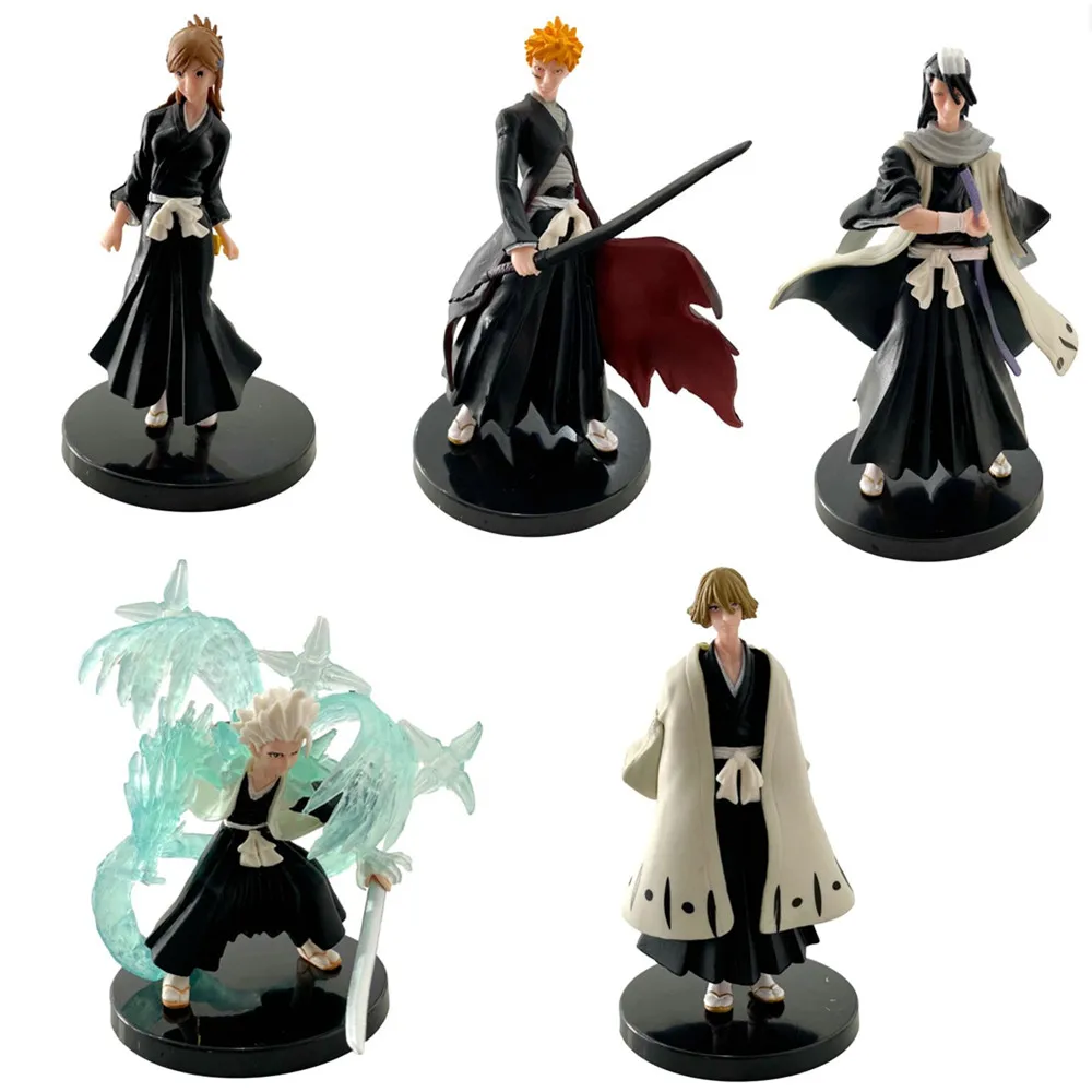 1 Pc Anime BLEACH Action Figures Kurosaki Ichigo Kuchiki Byakuya Inoue  Orihime Urahara Kisuke PVC Model Collection Gift Toy - AliExpress 26