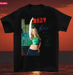 Britney Spears Singer Crazy Signature Short Sleeve Black Unisex T-Shirt