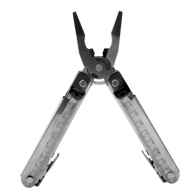 1pc Multifunctional Stainless Steel Hand Tool Pliers 16-in-1, A Variety Of Maintenance Gadgets, Easy To Carry