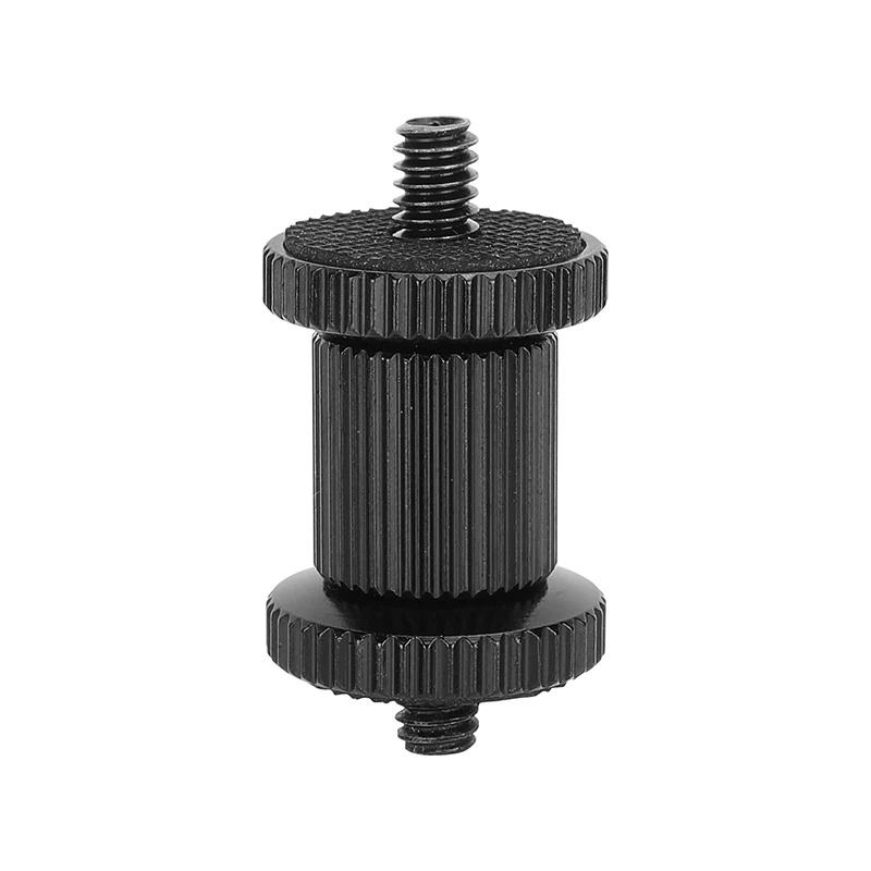 HDRig 더블 엔드 1/4"-20 카메라 케이지 리그 모니터용 나사 마운트 사진 스튜디오용 엄지 잠금 휠이 있는 숄더 리그