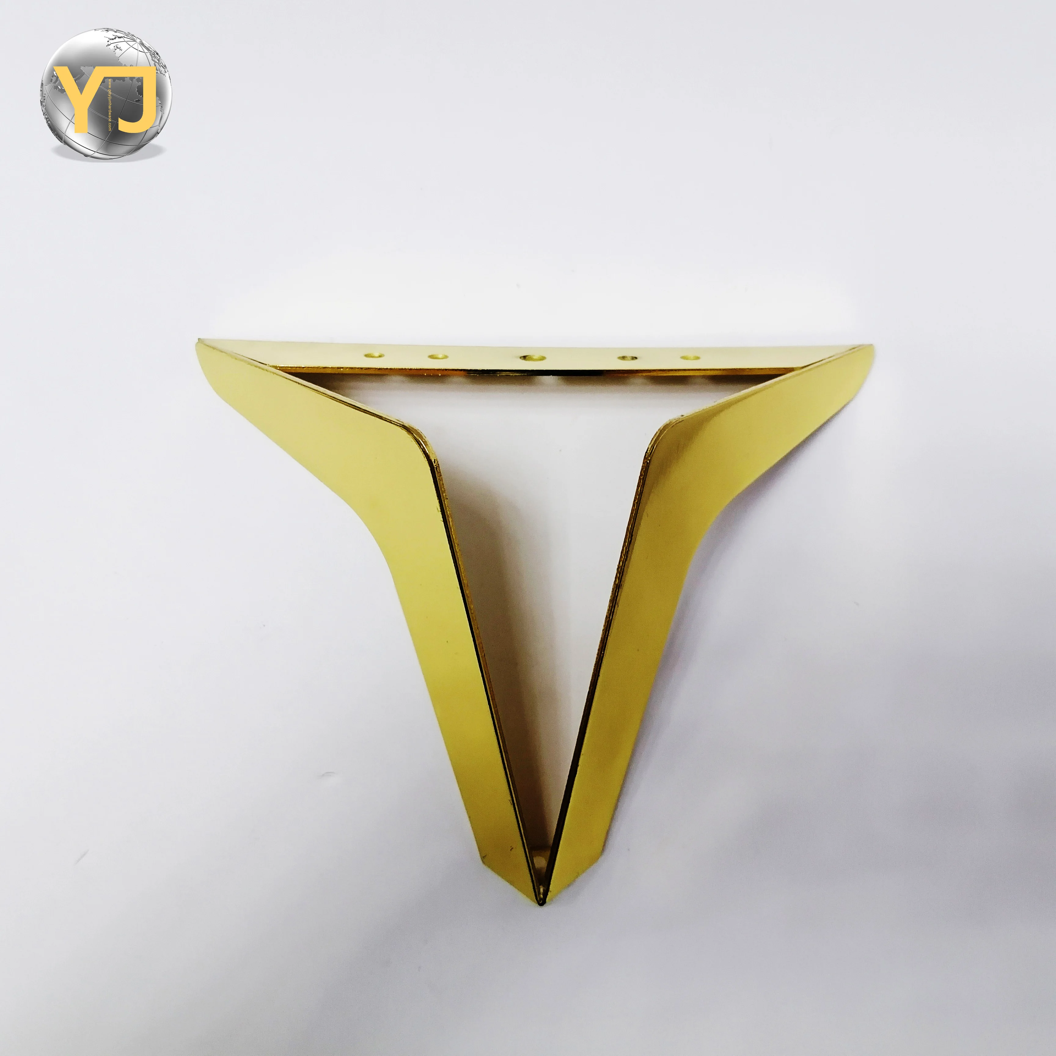 4pcs Fashionable hollow V-shaped bedside stool legs, durable sofa accessories, furniture hardware, iron sofa materials