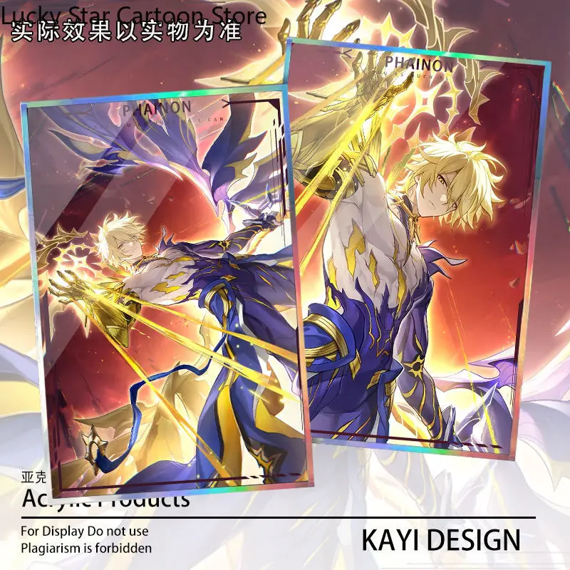 

Игра Honkai: Star Rail Phainon, цветная бумага, акриловая коллекция, карта для подписи для фанатов, косплей, подарок на Хэллоуин, аниме, Рождество, день рождения