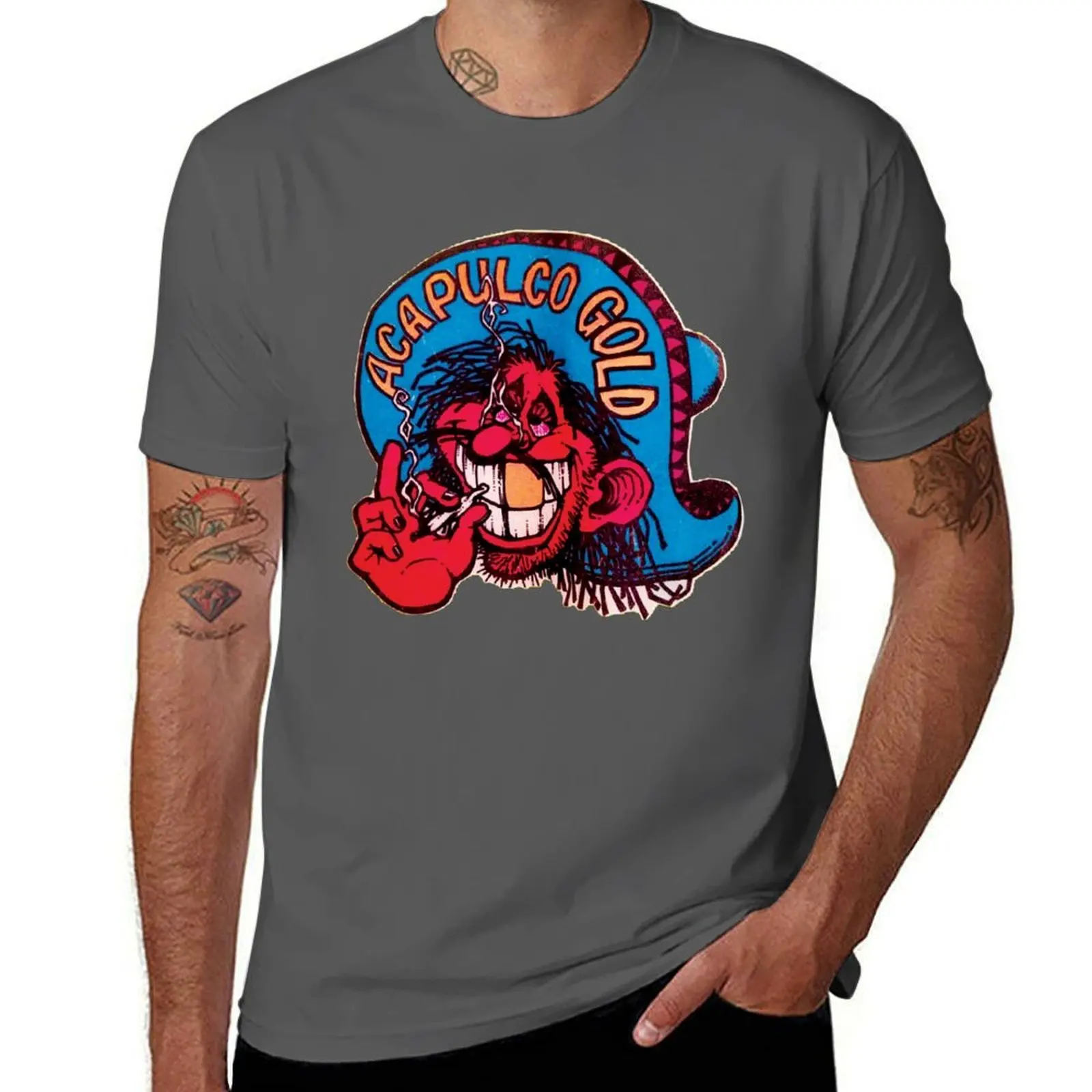 Camiseta Deportiva de Secado Rápido ACAPULCO GOLD WEED MAN JOINT para Hombre