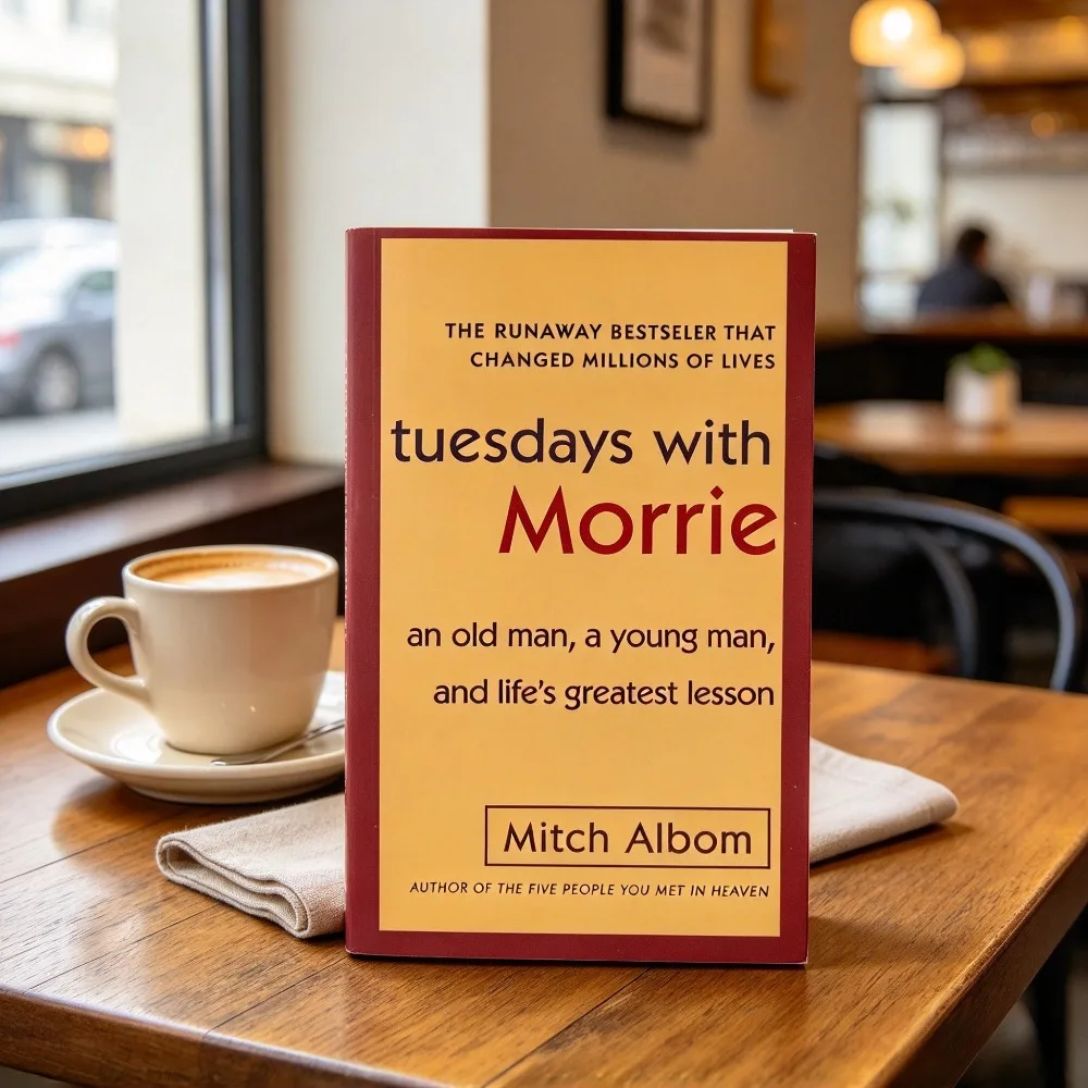 Tuesdays with Morrie English Novel For Book Readers, Paperback, Heartwarming Philosophy Book, Clear Text, Durable Binding