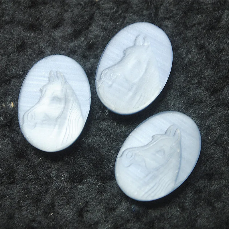 3PCS New Glass Cabochons Horse Shape 13X18MM DIY Jewelry Findings Top NEW For Fashion Unique Designs Parts