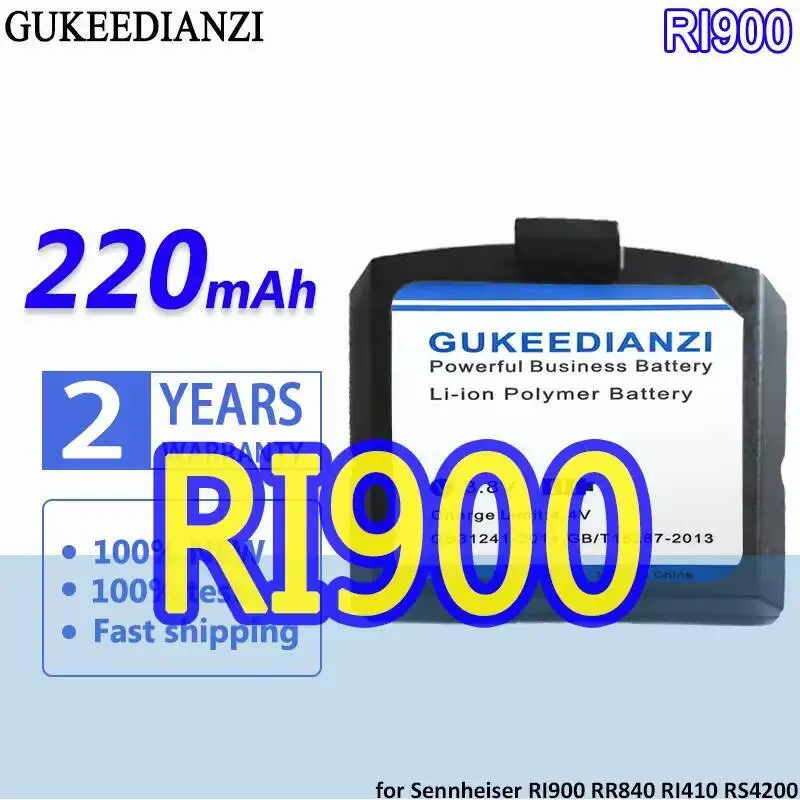 

For Sennheiser RR840 RI410 RS4200 RR4200 HDI830 Wireless Headphones Battery RI900 BA300 Stable 220Mah Reliable Replacement
