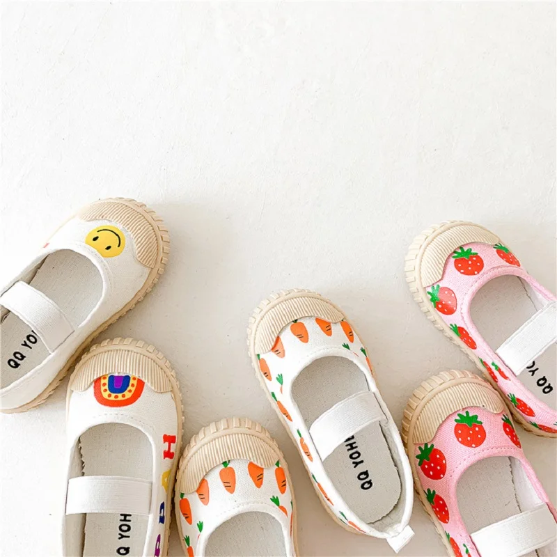 

Kids Sneakers Girls Shoes Children Sneakers Cute Sweet Canvas Casual Shoes Fashion Soft Flats Girls Toddler Girls Shoes 21-32