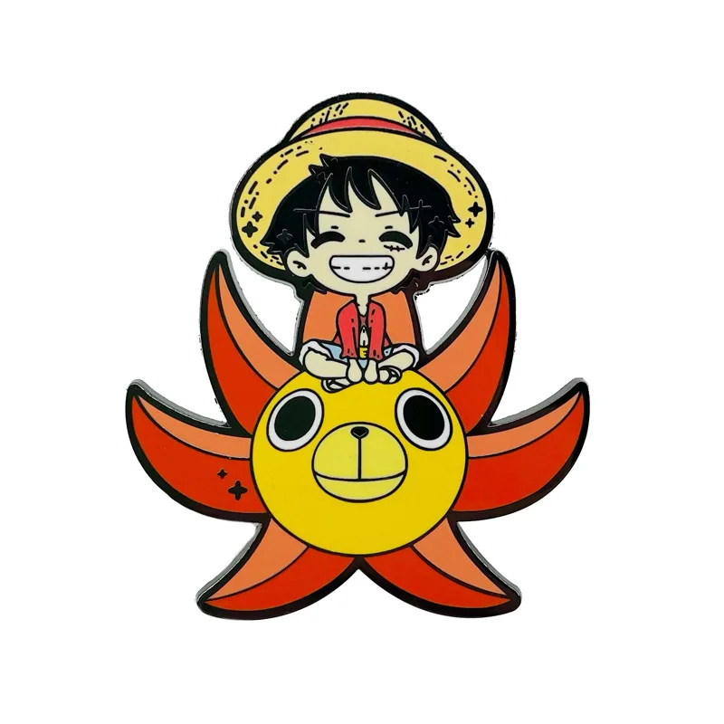Luffy Nami Law Badges Japanese Anime ONE PIECE Pins Pendant Manga Brooches for Bag Backpack Clothing Lapel ACG Cosplay Toy Decor - view 5