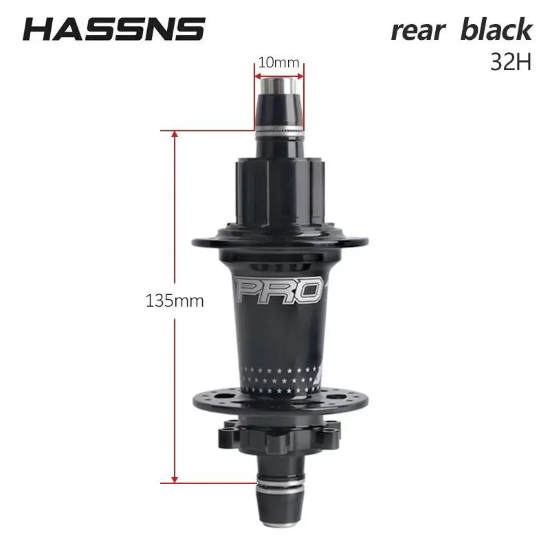 HASSNS Dirt Jump Hub Cube Pro 7 32 Holes Single Speed 10x135 Rear