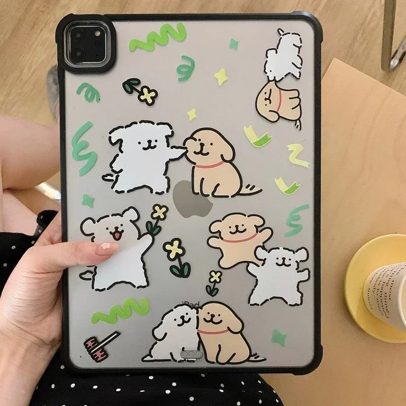 

Cartoon Play Dog Acrylic IPad Case for IPad Air 4 Air 5 10.9inch IPad Pro 2020 2021 2022 11inch 12.9inch Protective Cover Shell